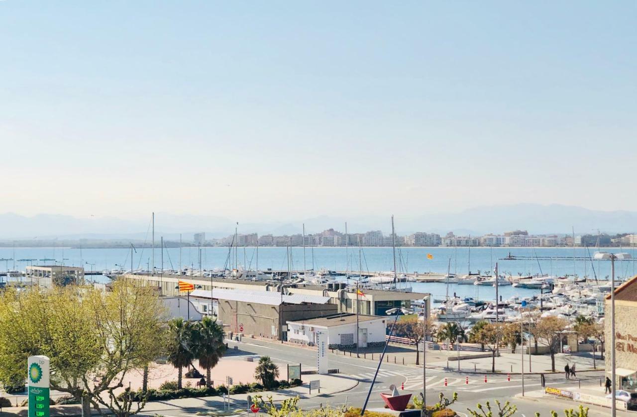 Roc Mar 3 3D - Apartamento Cerca Del Centro Y De La Playa - Terraza Con Vistas Al Mar Y Al Puerto Roses Esterno foto