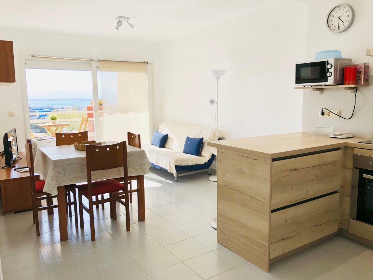 Roc Mar 3 3D - Apartamento Cerca Del Centro Y De La Playa - Terraza Con Vistas Al Mar Y Al Puerto Roses Esterno foto